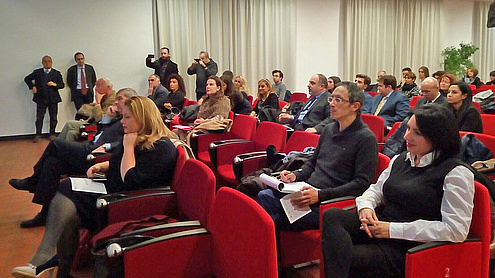 Pubblico in sala alla Sala della Sibilla per la Seconda Edizione del Convegno Metakoinè 2017